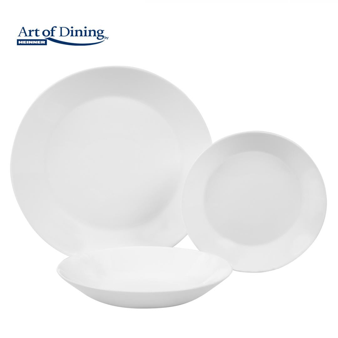 SERVICIU MASA DIN OPAL ALB 18 PIESE, ELYA, ART OF DINING