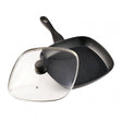 TIGAIE GRILL ALUMINIU+CAPAC, 28X4CM, BLACK SAND, COOKING  BY HEINNER