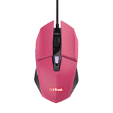 Mouse Trust GXT110W Felox cu fir,  6400 DPI, roz