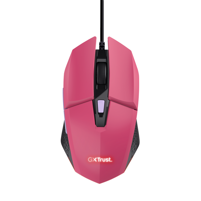 Mouse Trust GXT110W Felox cu fir,  6400 DPI, roz