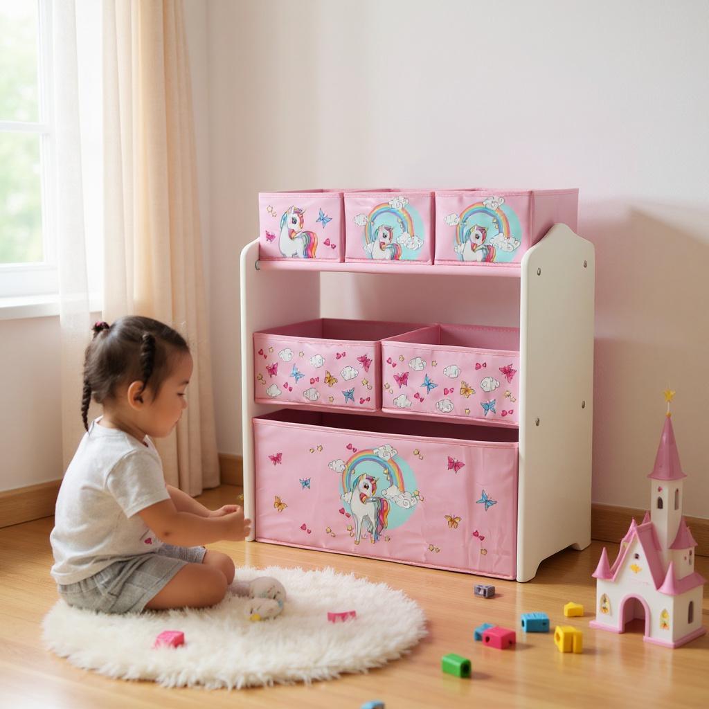 Dulap depozitare jucarii Unicorns,U-Grow