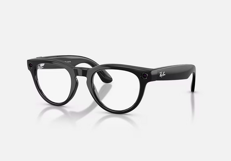RayBan Meta HEADLINER LowBridgeFit Shinny Black - Sapphire Transitions® Gen2