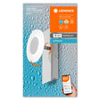 Aplica LED inteligenta pentru baie Ledvance SMART+ Wifi Orbis Wave 200, 8W, 700 lm, lumina alba (3000-6500K), IP44, 200x93x120mm, metal, Argintiu