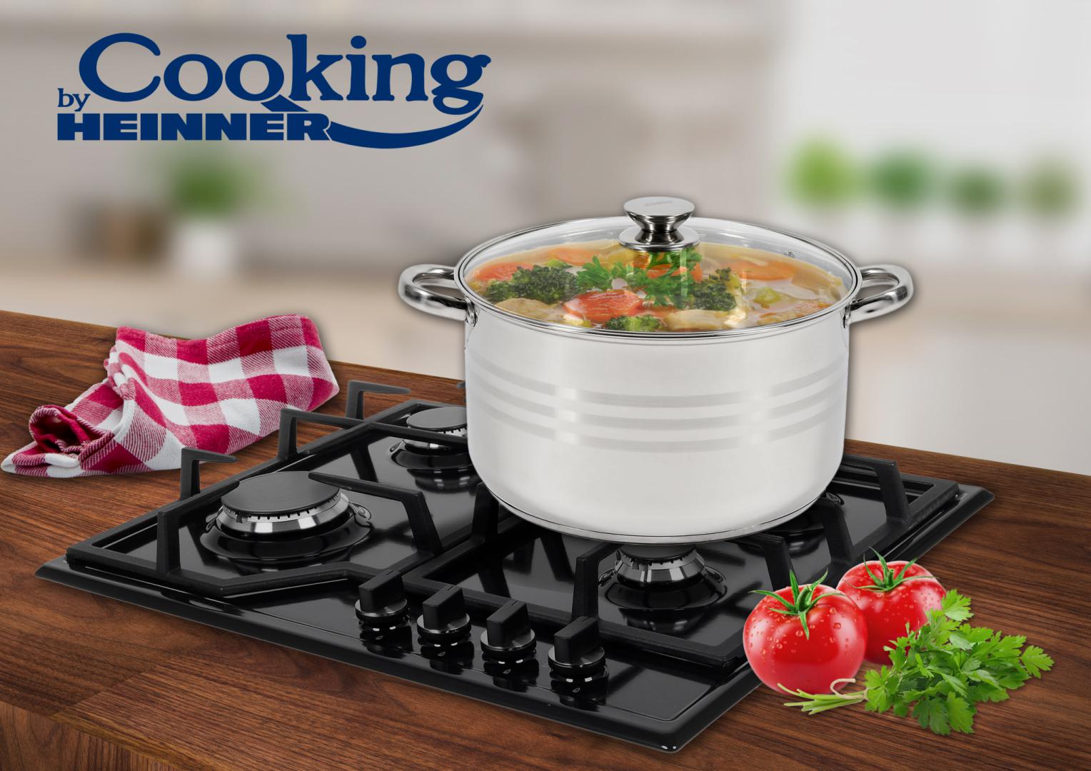SEMIOALA INOX+CAPAC,  26x14,5 CM, 7 L, MYRA,  COOKING  BY HEINNER