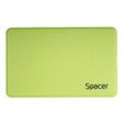 RACK extern SPACER, pt HDD/SSD, 2.5 inch, SATA, interfata PC USB 3.0, Husa piele sintetitca, plastic, verde