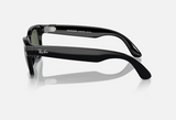 Ray-Ban Meta Wayfarer AI Glasses Shiny Black/G-15 Green