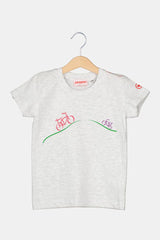 TRICOU CASUAL BICICLETE FAMILIE COPII LIGHT GREY-L