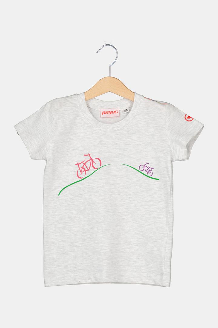 TRICOU CASUAL BICICLETE FAMILIE COPII LIGHT GREY-L