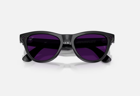 RayBan Meta SKYLER High Bridge Fit - Shinny Black - Amethyst Transitions® Gen2