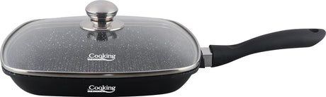 TIGAIE GRILL ALUMINIU + CAPAC 28 x 4.5 CM , DARK LINE, COOKING  BY HEINNER