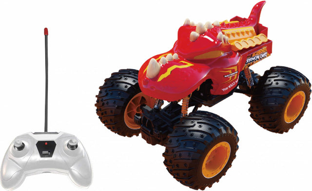 MASINUTA CU TELECOMANDA TIP CAMION BEAST RUNNERS, SCARA 1/24, 21CM, ROSU