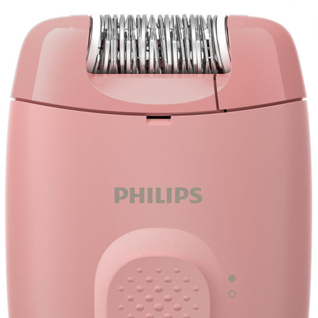 Epilator cu fir PHILIPS Seria 2000 BRE227/00, 1 viteza, 2 accesorii, Retea, Corai, L x A x I (mm) 110x40x145