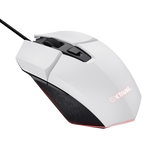 Mouse Trust GXT110W Felox cu fir, rezolutie maxima 6400 DPI, alb