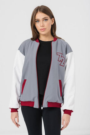 W JACHETA BOMBER  GRI GRENA XL