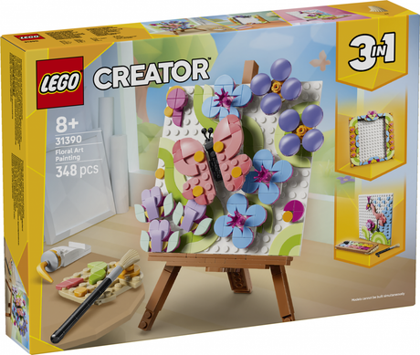 TABLOU DECORATIV CU ARTA FLORALA LEGO31390