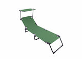 HEINNER SEZLONG CU PARASOLAR 186X55X24CM VERDE