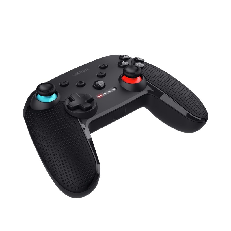 Controller wireless Trust Muta pentru consola Nintendo Switch, 15 butoane, controale: A, B, X, Y, L1, L2, L3, R1, R2, R3, reset, 8-way, start, select, d-input, negru
