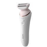 Epilator umed si uscat PHILIPS Seria 8000 BRE730/10, 7 accesorii, 32 pensete, Utilizare fara fir, 2 setari viteza, Opti-light, Discuri ceramice, Argintiu, L x A x I (mm) 65x210x185
