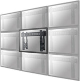 Suport perete Videowall individual pull-out Neomounts by Newstar, 32"-75", VESA 200x200~600x400, max load 50kg, profil 56-215mm, rotate +/-3°, micro-adjustment, lockable (lock not included), unul per monitor