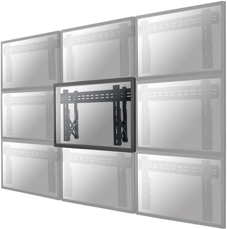 Suport perete Videowall individual pull-out Neomounts by Newstar, 32"-75", VESA 200x200~600x400, max load 50kg, profil 56-215mm, rotate +/-3°, micro-adjustment, lockable (lock not included), unul per monitor