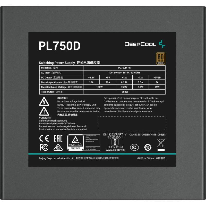 Sursa DEEPCOOL PL750D V2 750W 80 PLUS Bronze
