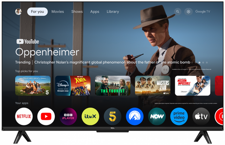 Televizor LED TCL 43P69K, 109 cm, 4K, Smart Google TV