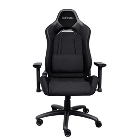 Scaun gaming Trust GXT 714 Ruya, greutate maxima suportata 150 kg, inaltime adjustabila scaun 10 cm, baza stea cu 5 roti, negru