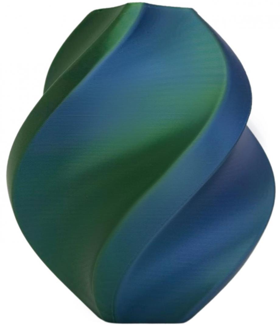 Silk PLA Tri Color Oceans Embrace | Prof. Lab, Diametru: 1.75mm, Greutate: 1kg, Temperatura duza: 200C – 230C, Temperatura platforma: 40C – 60C.