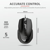 Mouse Trust Voca Comfort Mouse, negru