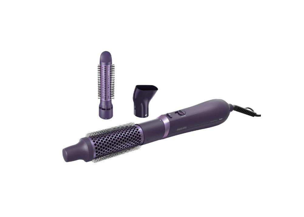 Perie cu aer cald PHILIPS Seria 3000 BHA305/00, 800W, Tehnologie cu ioni, 3 accesorii, Diametru perie 38mm, Setare temperatura de ingrijire si aer rece, Infuzata cu cheratina, L x A x I (mm) 61x281x201