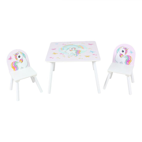 Set 2 scaune +birou Unicorns, U-Grow