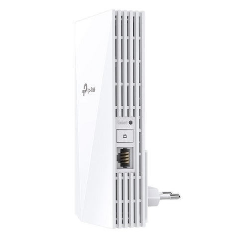TP-link AX3000 Wi-Fi Mesh Range Extender, RE700X, 1 Port Ethernet Gigabit, 2 Antene interne, Standarde Wireless, IEEE 802.11a/n/ac/ax 5GHz, IEEE 802.11b/g/n/ax 2.4GHz, frecventa 2.4, 5 Ghz, 574 Mbps at 2.4GHz, 2402 Mbps at 5GHz.
