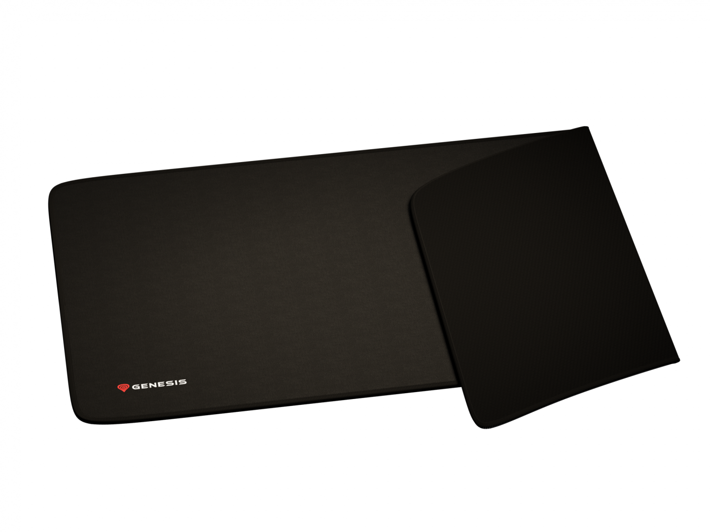 Mousepad Genesis Carbon 500 Maxi Logo, material cauciuc + textil, dimensiuni 900x450x2.5 mm, negru