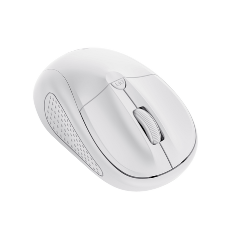 Mouse Trust Wireless Optical rezolutie maxima 1600 DPI, 4 butoane, 2 baterii tip AAA, alb