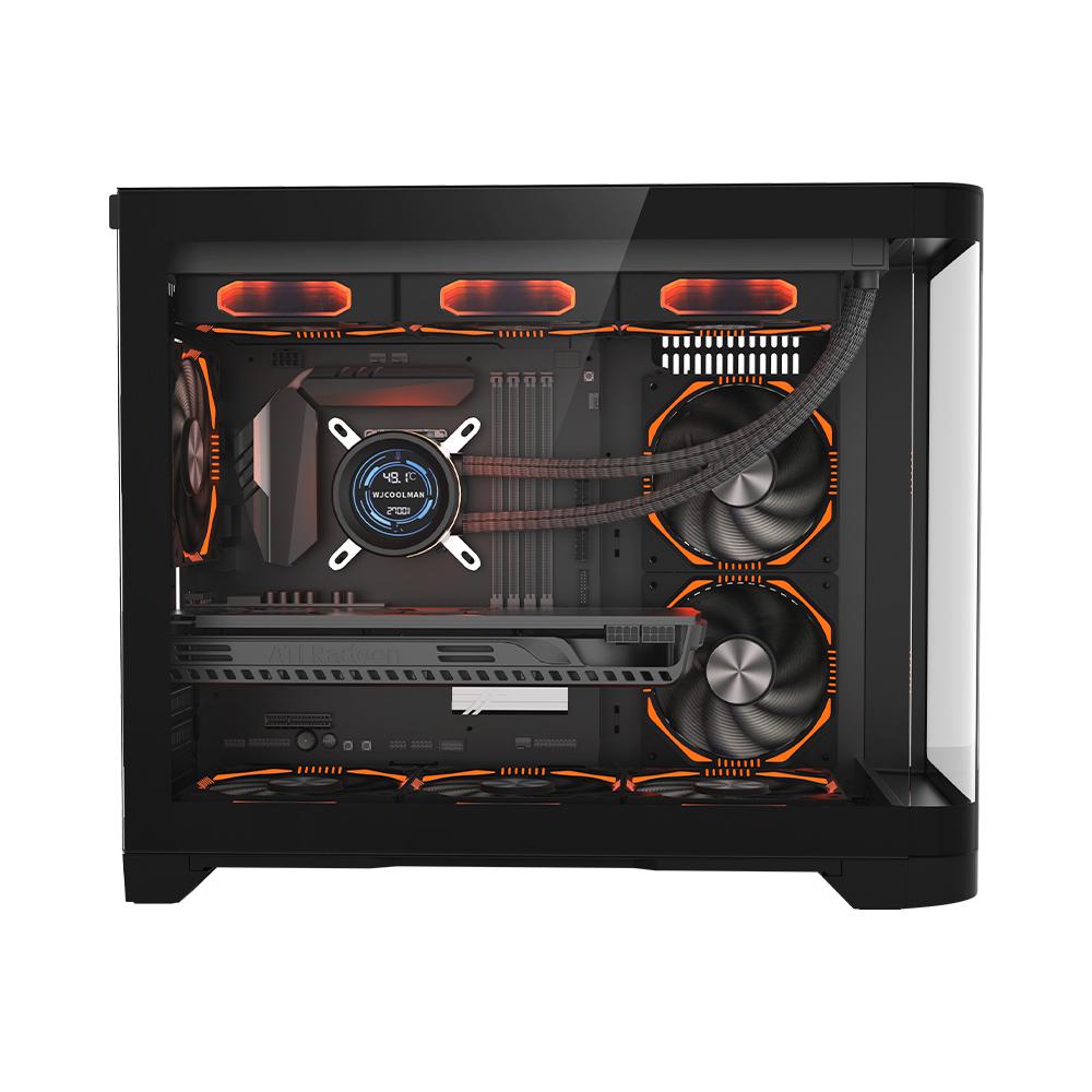 Carcasa 1STPLAYER UV6 Cube Tower ARGB NEGRU