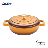 CRATITA ALUMINIU TURNAT + CAPAC 26x8 CM, 3.4L, NICOLAI TAND, ORIGINI, COOKING BY HEINNER