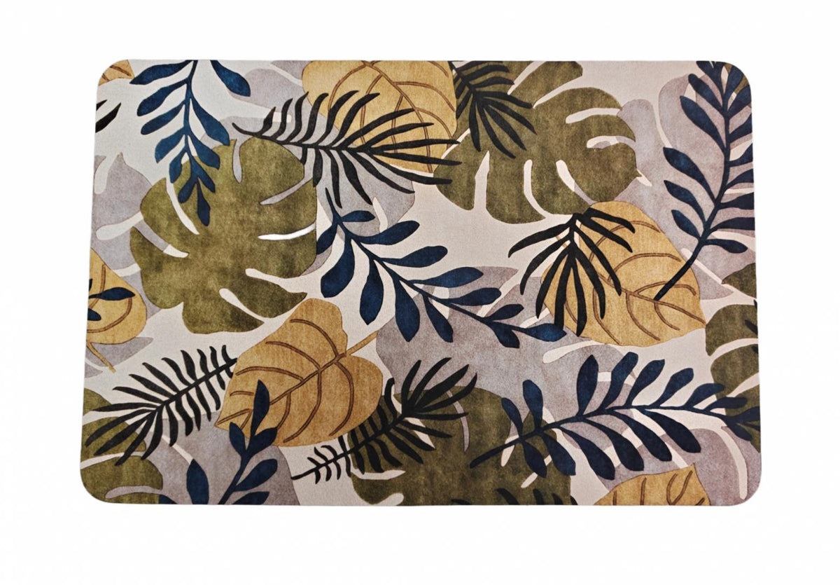 Covoras printat 40x60 Palm, cauciuc antialunecare