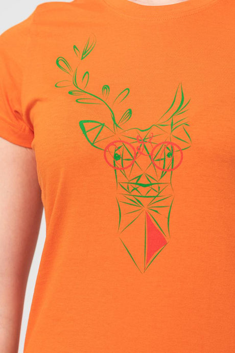 TRICOU  CERB FAMILIE FEMEI ORANGE-M