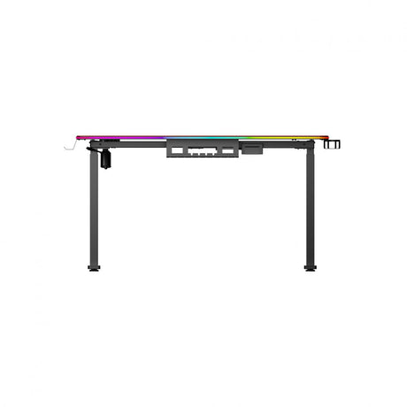 Birou electric Serioux Carbon Pro RGB, reglabil pe inălțime, Orientare Cadru: Rectangular, Greutate maxima: 60 kg, Interval de inălțime: 730~ 1210 mm, Segmente coloană: coloană în două etape