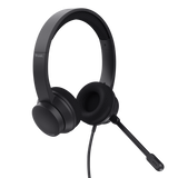 Casti Trust cu fir Ayda USB-ENC, noise cancelling, frecventa raspuns 20 Hz - 20.000 Hz, negru