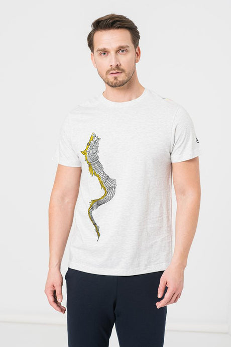 TRICOU CASUAL DRACON BARBATI LIGHT GRAY-S