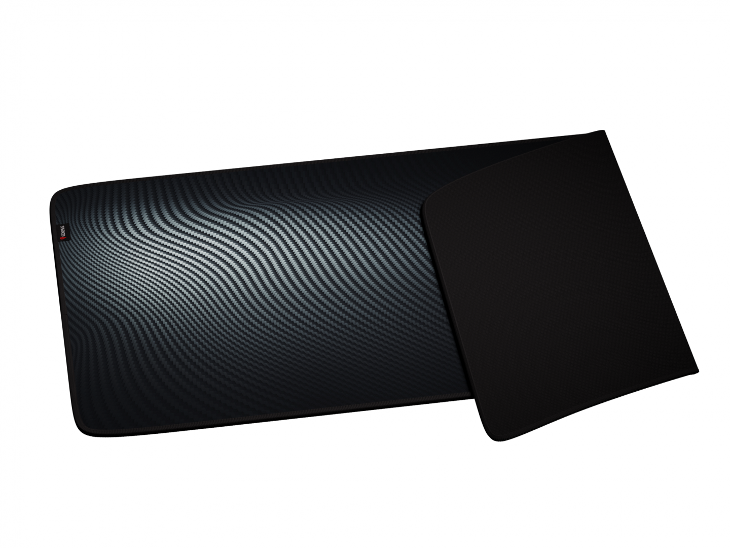 Mousepad Genesis Carbon 500 Maxi Ultra Wave, impermeabil, material cauciuc si textil, dimensiuni 1100x450x2.5 mm, negru/gri