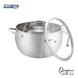 SEMIOALA INOX+CAPAC 24X13.5 CM, 6L, NICOLAI TAND, ORIGINI, COOKING BY HEINNER