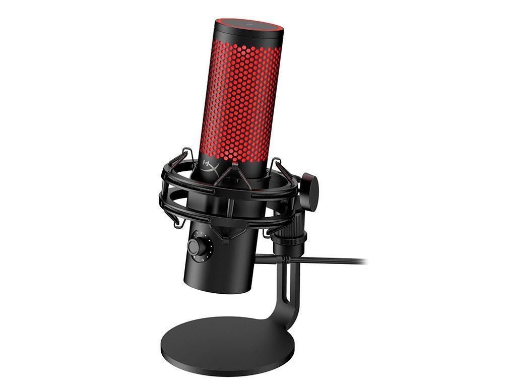 Microfon HyperX QuadCast 2, USB-C, pentru gaming, streaming si podcasting, control on-board, iluminare LED, stand antișoc demontabil, PC/Mac/PS5/PS4, negru