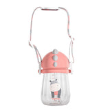Pachet 3 in 1 cana 260 ml tritan cu 3 accesorii diferite pentru baut : tetina biberon, cioc , pai, dark pink, U-Grow