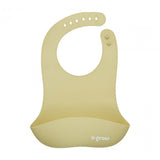Set diversificare 5 piese silicon : baveta, bol, farfurie, lingurita si furculita, olive, U-Grow