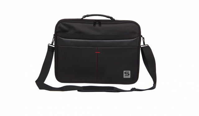 Geanta notebook Serioux, SRX-8444, dimensiuni 40 x 30 x 6 cm, compartiment laptop: max 15.6", bretea spate pentru prindere troller, curea de umar ajustabila, material poliester