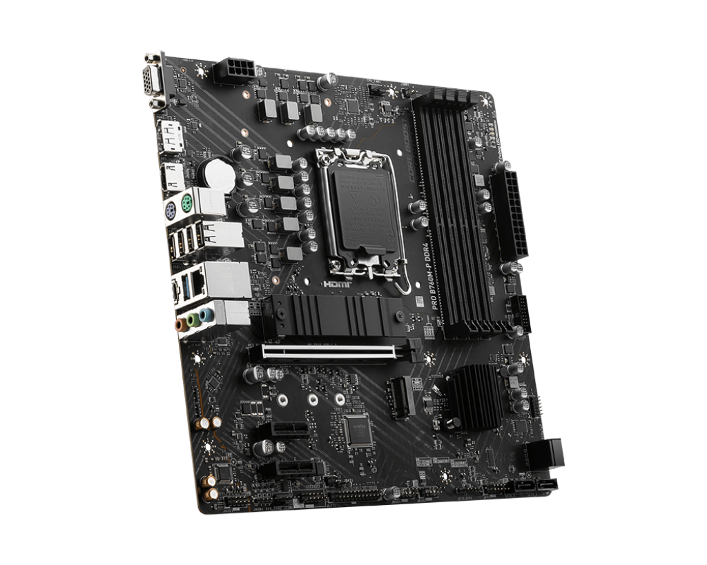 Placa de baza MSI PRO B760M-P DDR4, Socket 1700, DDR4, Micro-ATX