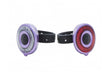 Set lumini far+stop, 2 LED-uri rosii, 2 LED-uri uri albe, Baterii: 2 x 2 CR2032 3V, Greutate: 2x35gr, Autonomie:70/95 h