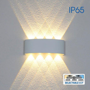 Aplica LED Vivalux ARUBA, 8W, 600 lm, lumina alba(3000K-4000K-6400K), 24°, IP65, 220x80x45mm, 40000h, aluminiu, -25÷+40°C, Alb/Gri